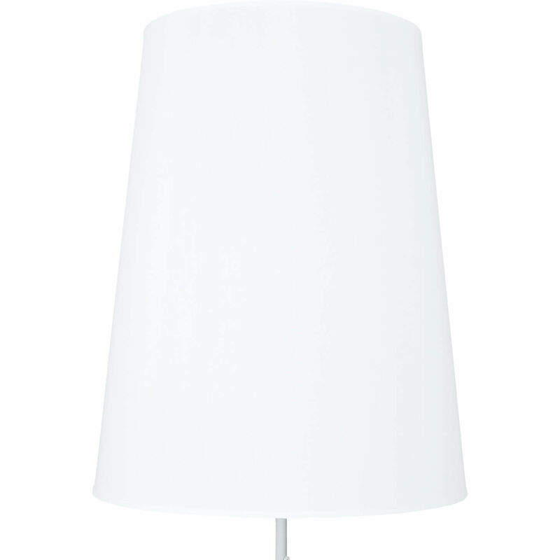 Image of Paralume dalla forma conica color bianco per lampade da terra piantane con attacco E27 50 cm - Bianco