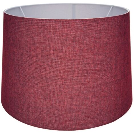 Paralume Deco MDL3011 en tela roja H24.5xL38