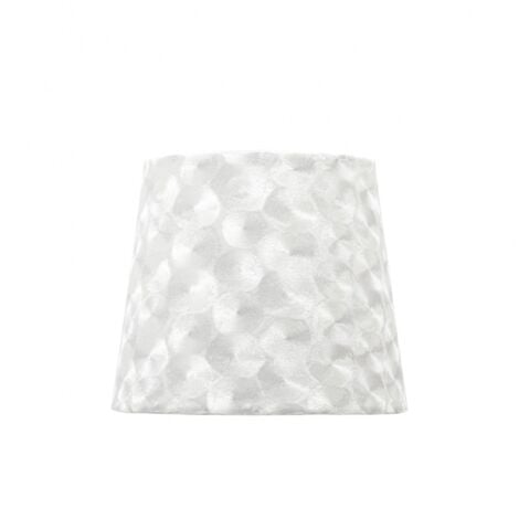 Paralume fatima clamp 15dx8dx12htejido white madreperla