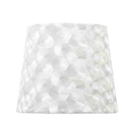 Paralume fatima e27 35dx18dx23h tessuto bianco madreperla
