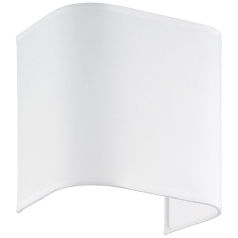 Paralume In Pvc Moderno Gea Tessuto Bianco