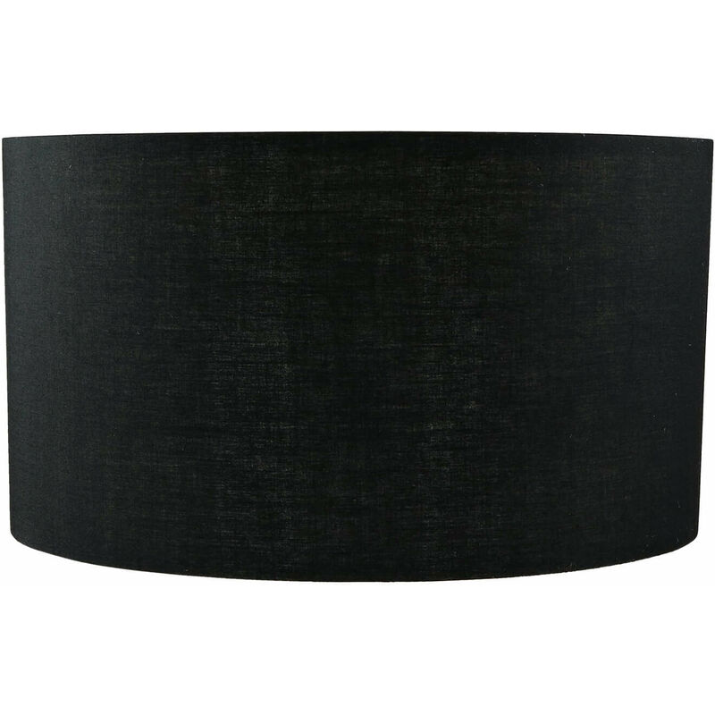 Image of Paralume in velcro color nero Abat-jour per lampade da tavolo da terra piantana con attacco E14 o E27 - Nero