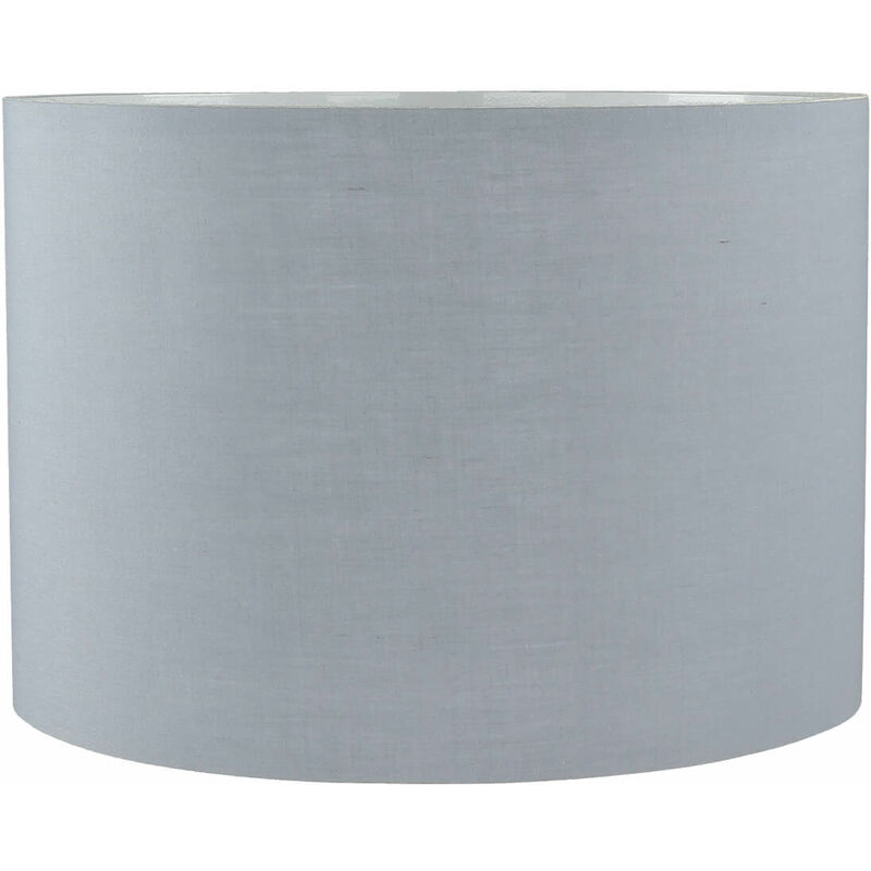 Image of Licht-erlebnisse - Paralume dal design elegante in velcro color grigio Abat-jour per lampade da tavolo per Lampade da terra con attacco E14 o E27