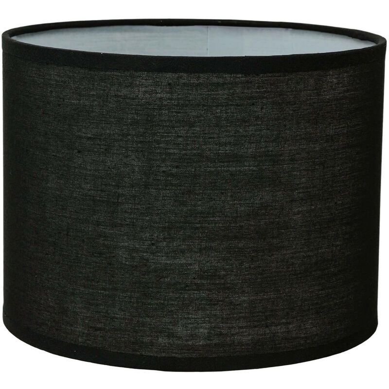 Image of Licht-erlebnisse - Paralume in tela color nero per lampada da tavolo con attacco E14 Design Moderno in stile Scandinavo - Nero