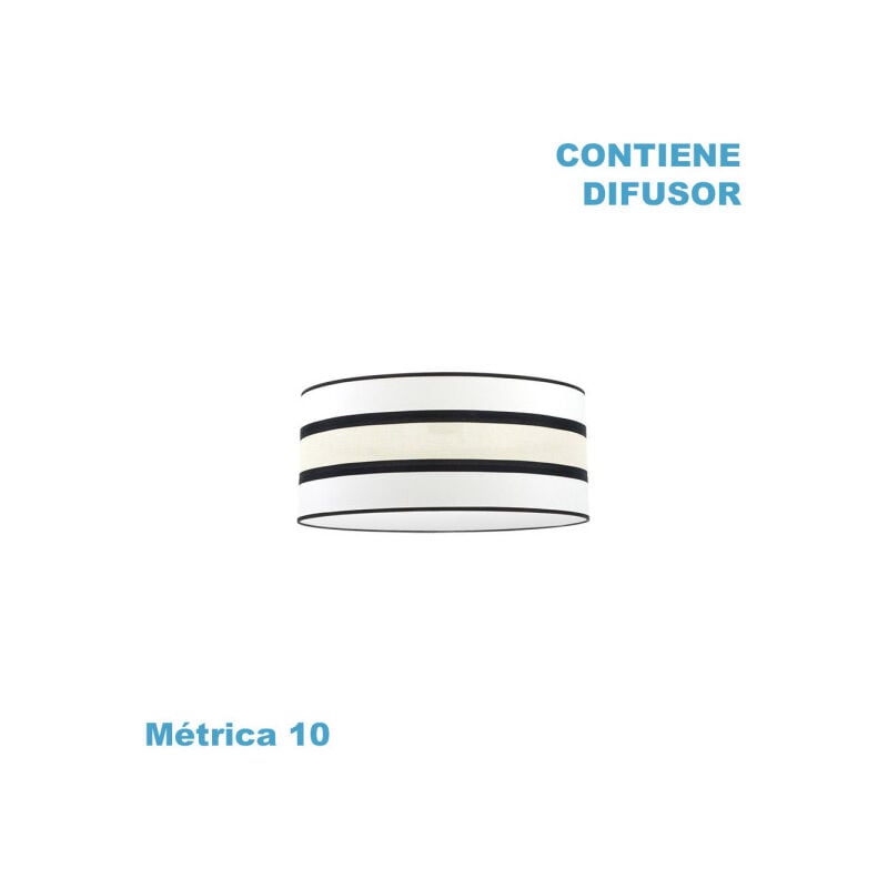 Image of Paralume karla m10 bianco/beige 50dx50dx22h diffusore incluso