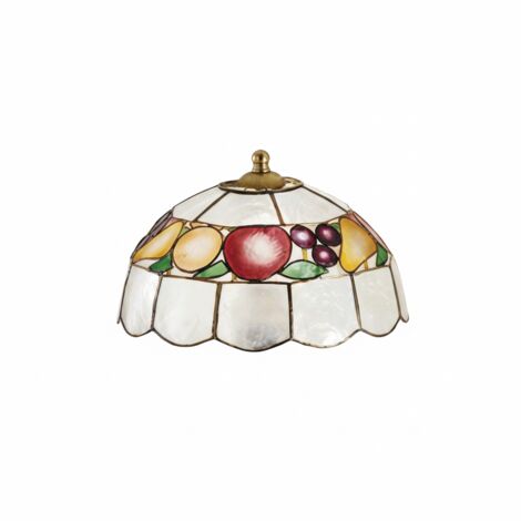 Paralume Madreperla Decorato Multicolor D. 22Cm