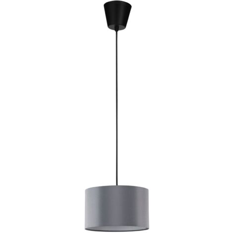 "Paralume MAX grigio in tessuto adatto a lampadine E27/E14"