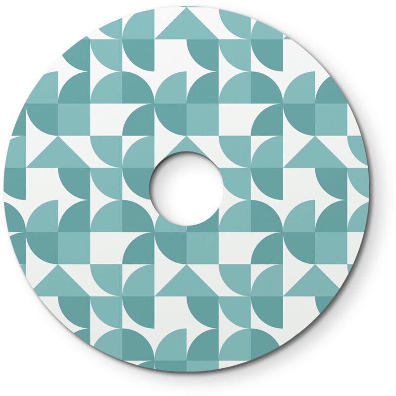Image of Paralume mini piatto Ellepì con disegni geometrici 'Kaleidoscope', diametro 24 cm - Made in Italy Geometria 3 - Geometria 3
