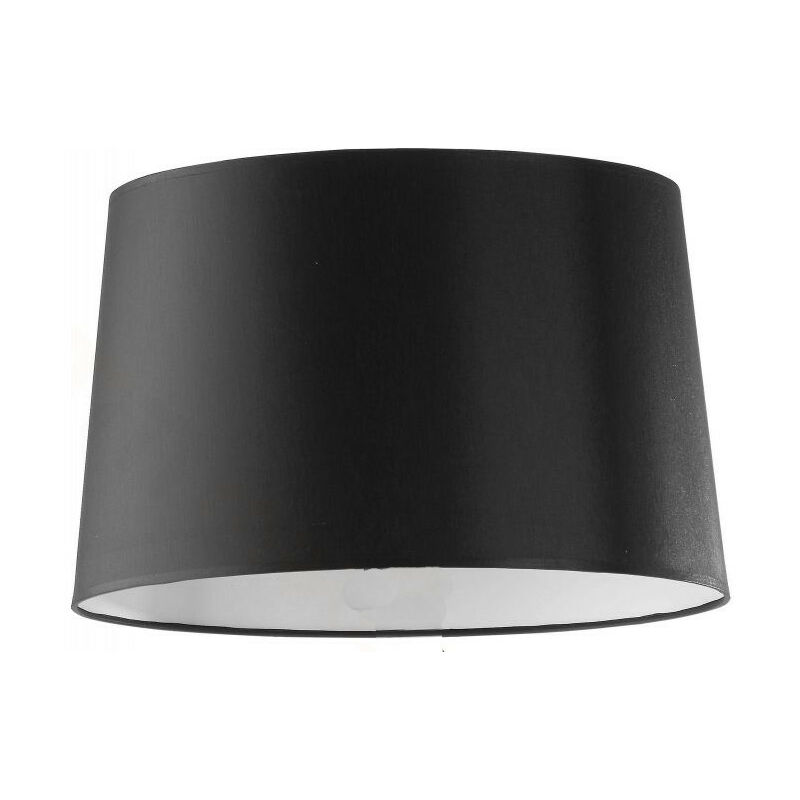 Image of Paralume conico in tela color nero dal Design moderno per lampade da terra e piantane Ø45 cm - Nero