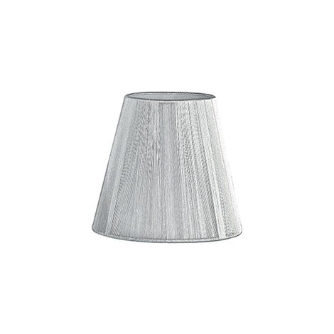 Paralume ORCHESTRA argento in tessuto lampadine E14