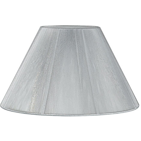 Paralume ORCHESTRA argento in tessuto lampadine E27