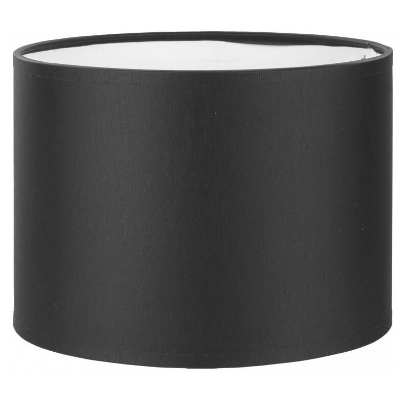 Image of Paralume dal design moderno rotondo color nero Abat-jour lampada da tavolo con attacco E27 Ø20cm - Nero