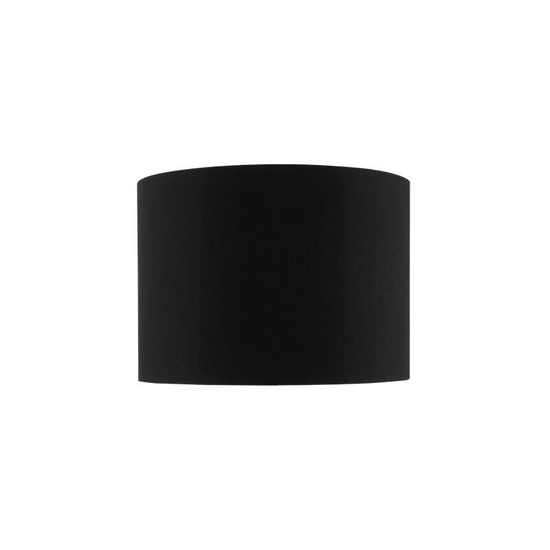 Paralume per tamburo in cotone nero Roja 24 cm