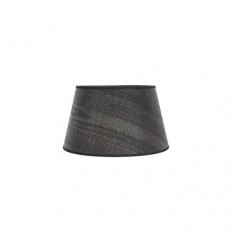 Paralume salma e27 legno nero 25dx20dx15h conico
