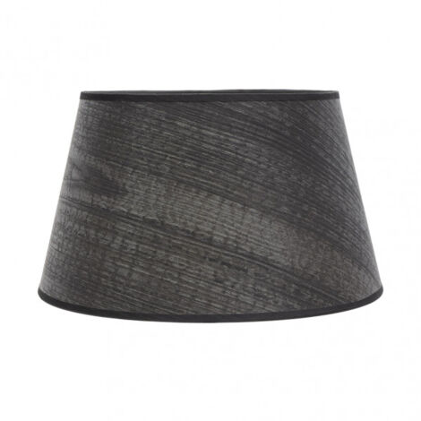Paralume salma e27 legno nero 45dx35dx30h conico aperto