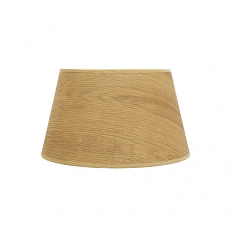 Paralume salma e27 luce legno 35dx25dx20h conico aperto