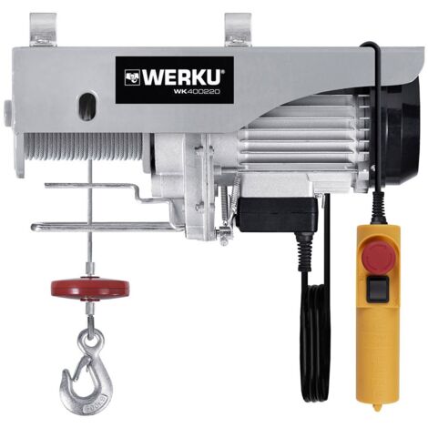 Paranco a cavo 300/600 Kg WERKU (1050 W)