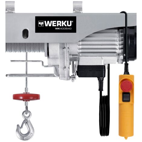 Paranco a cavo 400/800 Kg WERKU (1350 W)