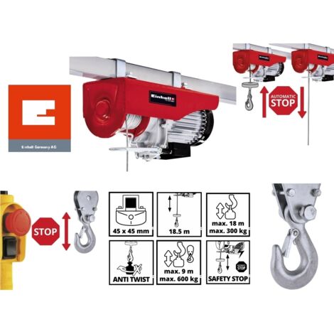 Paranco/Argano/Montacarico/Montacarichi elettrico 300/600Kg Einhell - TC-EH 600