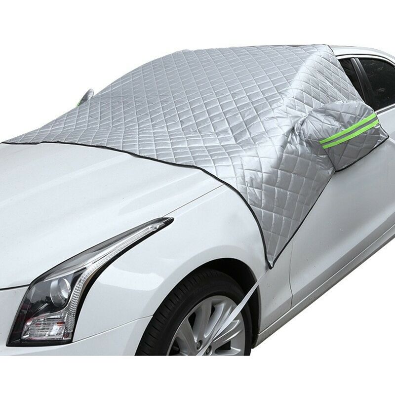 Image of Paraneve per auto con copertura per specchietto laterale, protezione per parabrezza anti neve per suv, versione extra spessa - Rhafayre