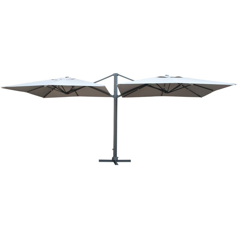 Parapluie Bismark en aluminium sable