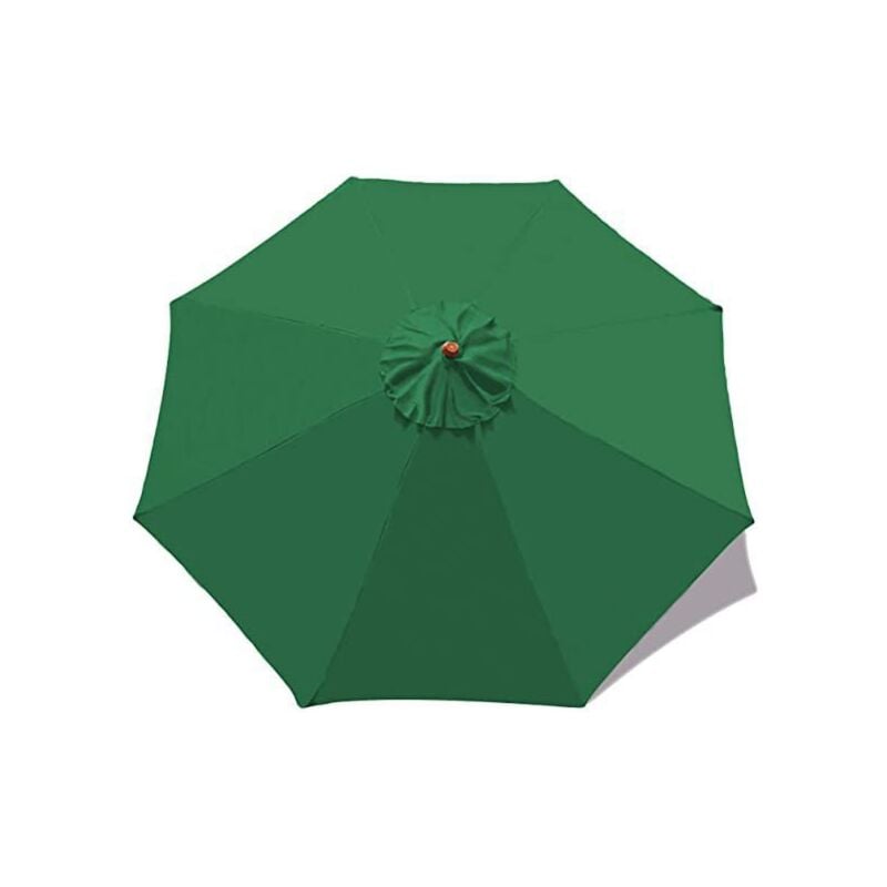Tonchean - Housse de rechange pour parasol d'extérieur, pour parasol à 6 os, 3M, Largeur 1,4m,imperméable, uv, vert