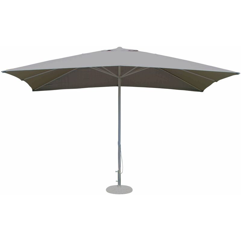 Parapluie de jardin en aluminium 3x3 mètres à Central Palo Caeli Grey - Grey