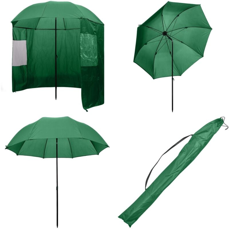 Vidaxl - Parapluie de pêche Vert 240x210 cm - - Home & Living - Vert