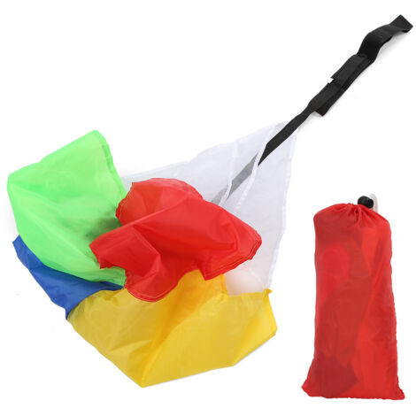 Parapluie de Résistance Coloré pour Enfants - Parachute d'Entraînement Physique et Course Sûr et Non Toxique
