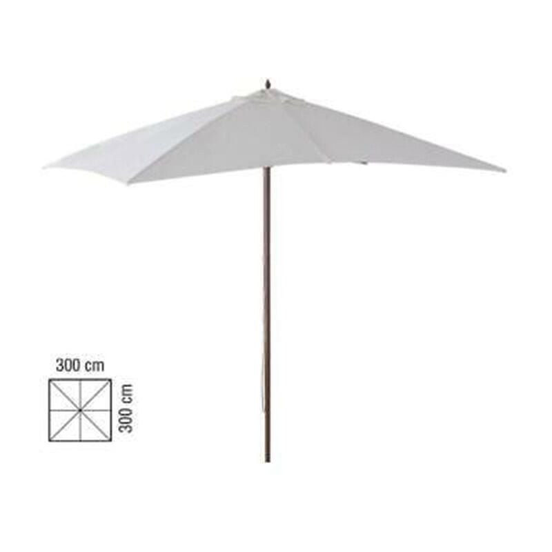 Iperbriko - 3 x 3 parapluie en bois blanc