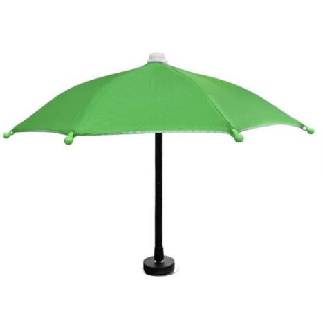 Parapluie magnétique pour téléphone portable, réglable et pliable, pour la plage et l'extérieur (vert)