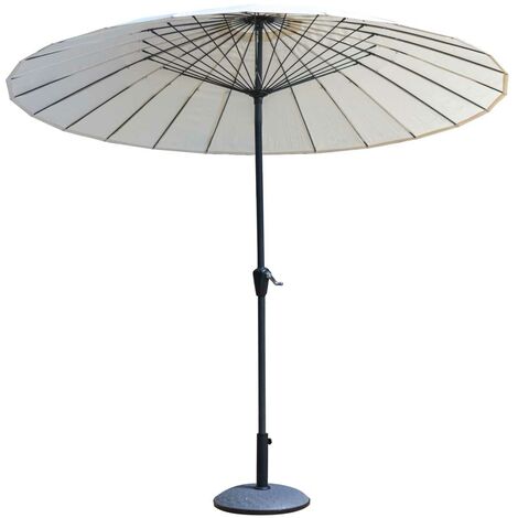 Parapluie rond en aluminium avec mât central 24 tiges en fibre de verre cm 270