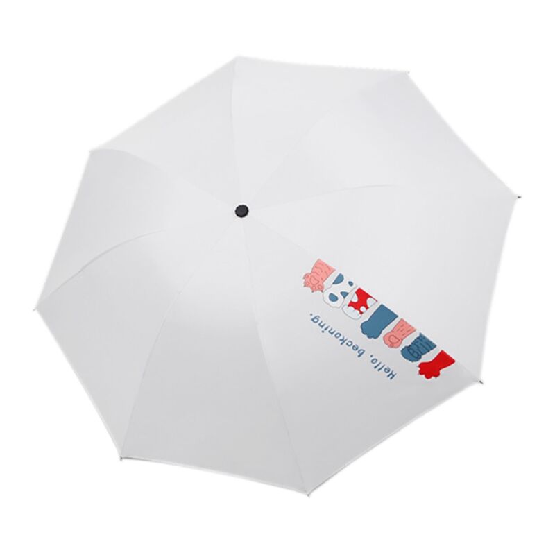 Tlily - Parapluies de Griffe de Chat de Dessin Animé CréAtif Pliant Parapluie de Chat des Pluies pour Femmes Filles GarçOns uv Beau Cadeau de