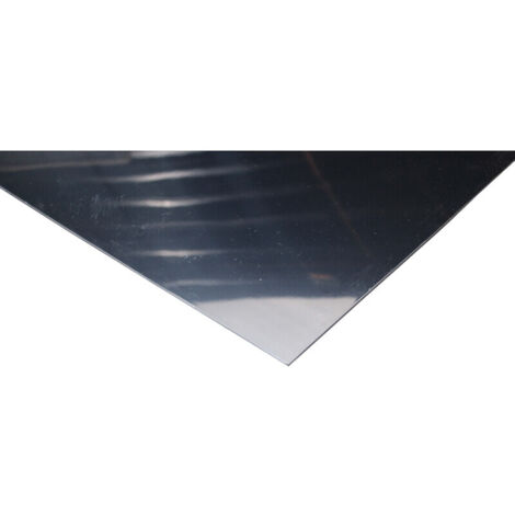 Paraschizzi a specchio/alluminio grezzo - Colore: Specchio/Alluminio grezzo, spessore 3mm, larghezza 50cm, lunghezza 100cm
