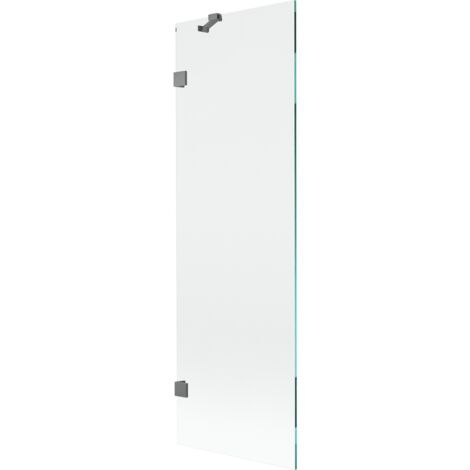 Paraschizzi per vasca da bagno Mexen Lunar 1 anta 60 x 150 cm, trasparente, canna di fucile - 897-060-000-95-00