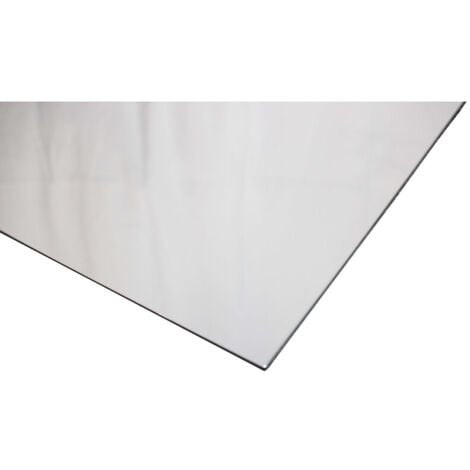 Paraschizzi reversibile in bianco satinato/bianco lucido - Colore: Bianco RAL 9016, spessore 3mm, larghezza 50cm, lunghezza 100cm