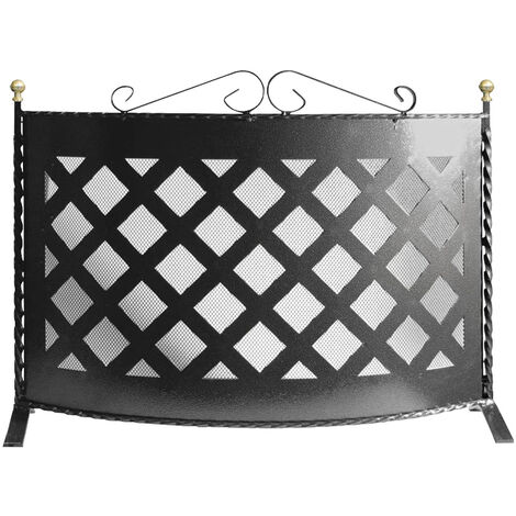 Parascintille per Camino Box in Acciaio FERLIVING - 70x55h cm