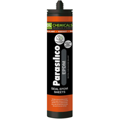 Parasilico EPDM - Silicone neutre type oxime  - DL Chemicals - Cartouche de 300 ml RAL 9011 - Noir graphite