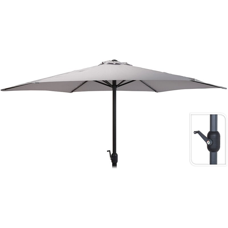 E3/81916 parasol Ø300cm hauteur maximale 3m couleur : gris clair