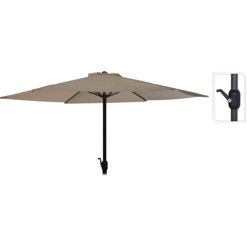 

Parasol Metal Manivela Marron 3M