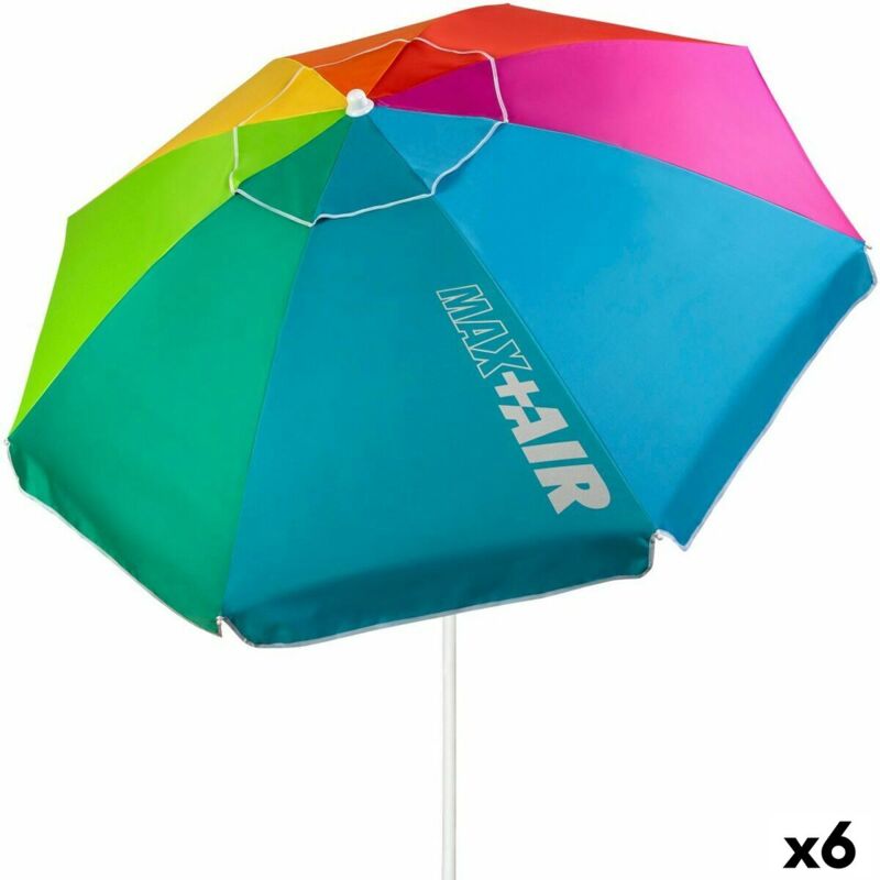 BigBuy Home Products Aktive Parasol Aktive Multicolore 200 x 203 x 200 cm Acier (6 unités)