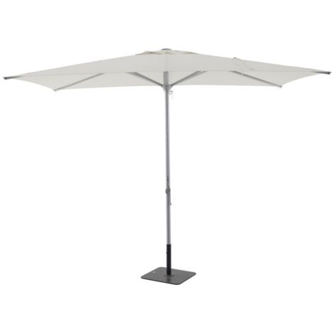 Parasol aluminio blanco non 3 x 2 m tubo 48 mm