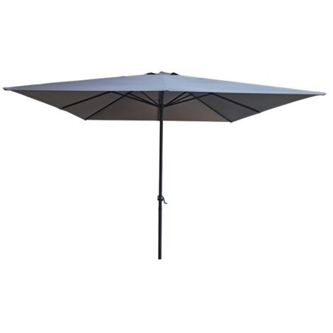 PARASOL ALUMINIO CUADR GRIS - 3X3
