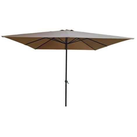 PARASOL ALUMINIO CUADR TAUPE - 3X3