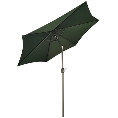 PARASOL ALUMINIO VERDE - 2.5 M