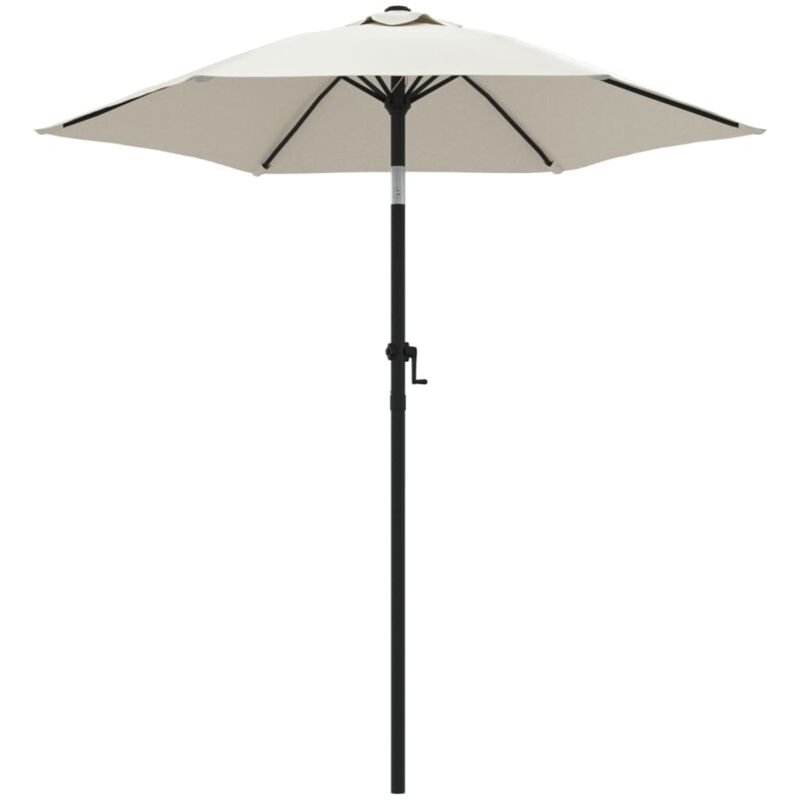 Parasol Blanc sable 200x224 cm Aluminium