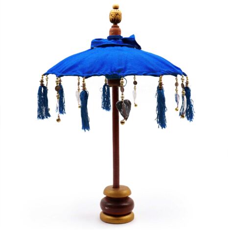 Parasol Bali Home Decor - Coton - Bleu - 40cm- Vendu par 1