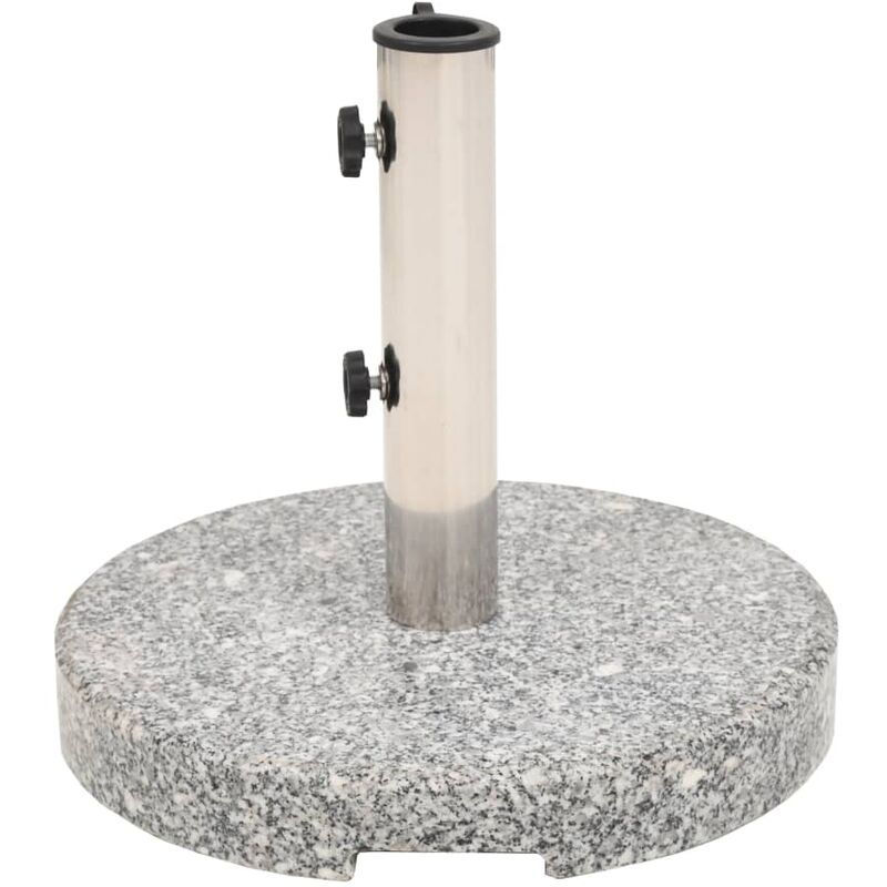 Black Garden Parasol Base 30kg Round Patio Umbrella Sunshade Stand Granite Cantilever Parasol Base Garden Outdoors Parasols Canopies Shade