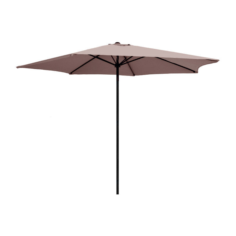 Parasol taupe en aluminium 300 cm Kalomo - Taupe