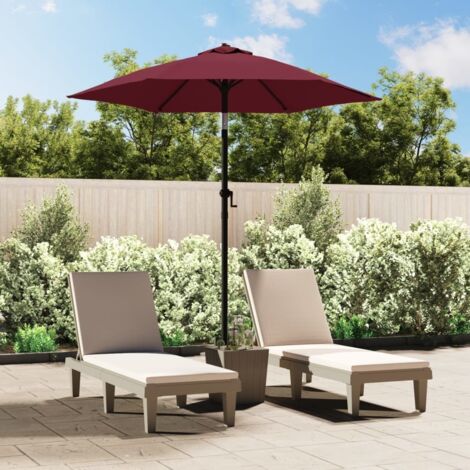 Parasol Bordeaux 200x224 cm Aluminium vidaXL